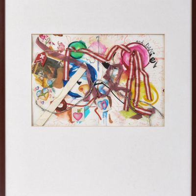 JEAN TINGUELY (1925 - 1991). UNTITLED COLLAGE, 1989.