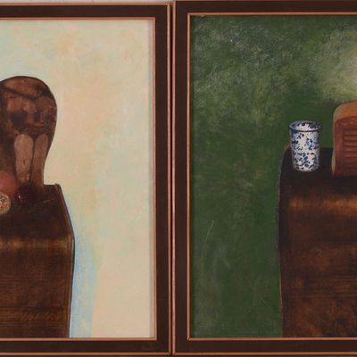TWO CONTEMPORARY STILL LIVES.