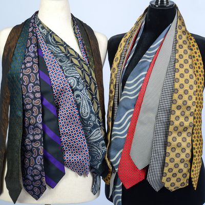 TWELVE DESIGNER TIES.