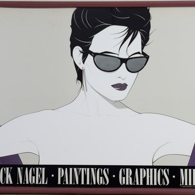 PATRICK NAGEL 1983 MIRAGE EDITIONS POSTER.