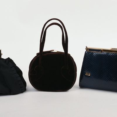 THREE DESIGNER CLUTCHES.