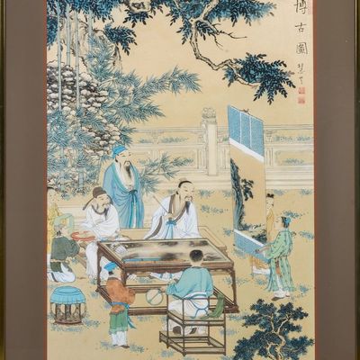 GREG COPELAND ORIGINALS FRAMED CHINESE PAINTING.