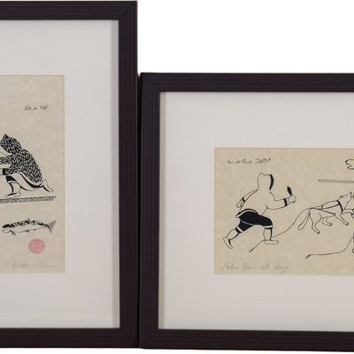 ENOOK MANOMIE. TWO SCREENPRINTS.