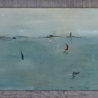 DANIEL C. BRITT (1938-2022). PORTLAND MAINE PANORAMA.