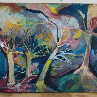 JUDITH WORACEK BARRY MULLEN (B. 1938). TREES.