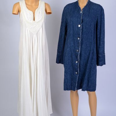 TWO DRESSES: STUDIO 412, L, AND CALYPSO, M.
