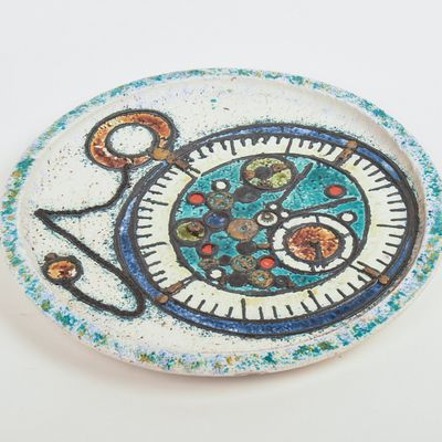 MID CENTURY STUDIO POTTERY PLATTER.