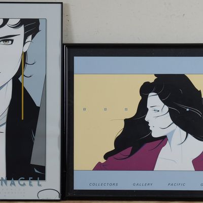 TWO SIGNED PATRICK NAGEL POSTERS.