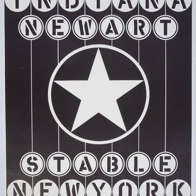 ROBERT INDIANA EXHIBIT POSTER.