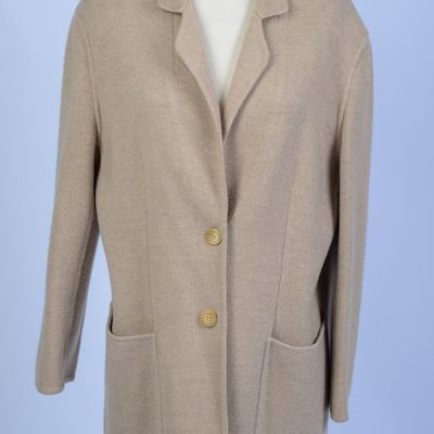 GIORGIO ARMANI WOOL BLAZER, SIZE 46.
