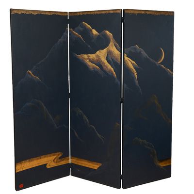 JOHN SQUADRA (B. 1932). PAINTED SCREEN.