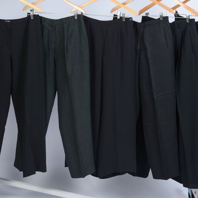 SIX PAIRS OF GIORGIO ARMANI PANTS, SIZES 46-48.