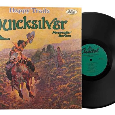 Quicksilver Messenger Service Happy Trails LP, John Cipollina Autograph
