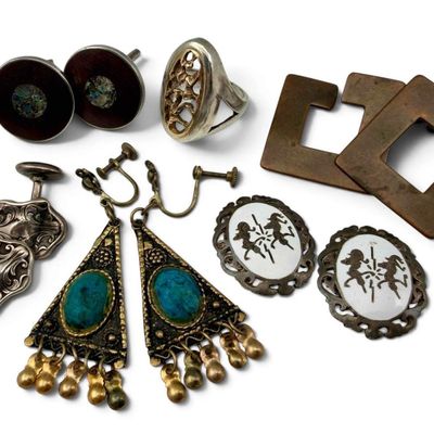 Grouping Of Vintage Sterling Silver Jewelry