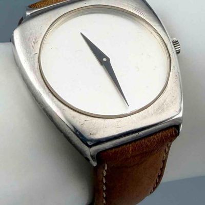 Lisa Jenks Sterling Silver Mid Century Modern Style Wristwatch