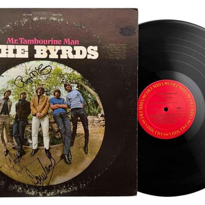 The Byrds Mr. Tambourine Man Autographed LP