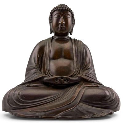 Bronze Buddha Seated Sculpture