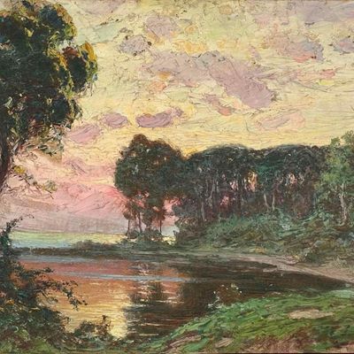 Fine Quality Impressionist Lanscape, Oil On Board