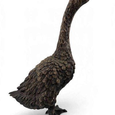Bronze Goose Figure