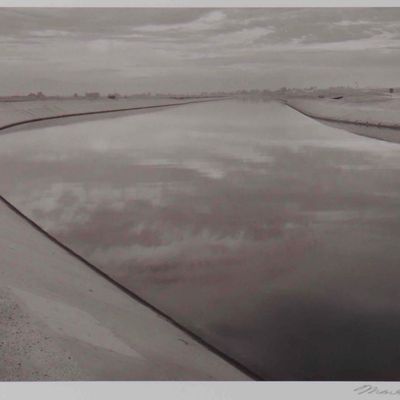 Mark Citret (American, b. 1949), Tupman Canal, Toned Gelatin Silver Print