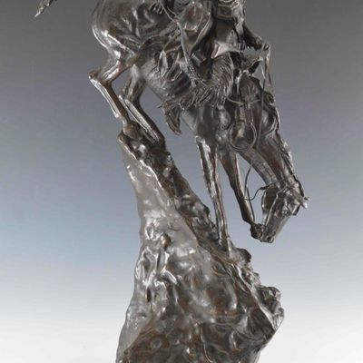 After Frederick Remington, Mountain Man, Bronze Sculpture