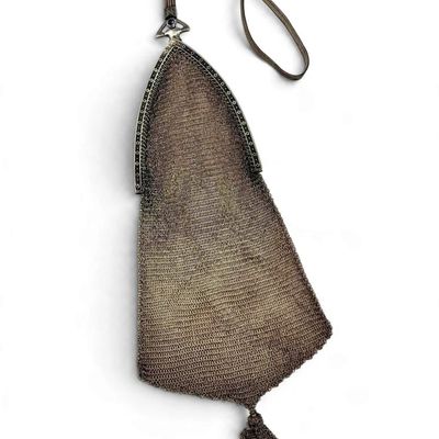 Whiting & Davis Sterling Silver Mesh Purse, Circa 1920