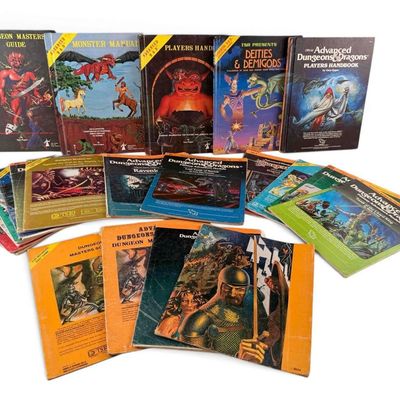 Dungeons & Dragons Handbooks, Guides, and Master's Screens, 1970's-1980's