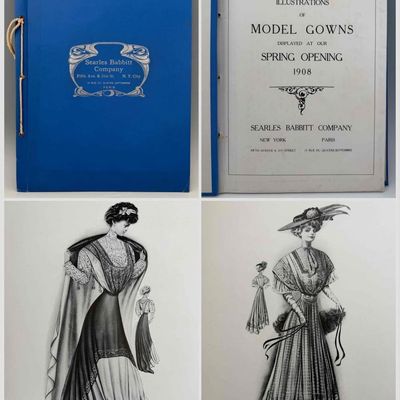 Searles Babbitt Company, Illustrations of Model Gowns, Spring Opening 1908