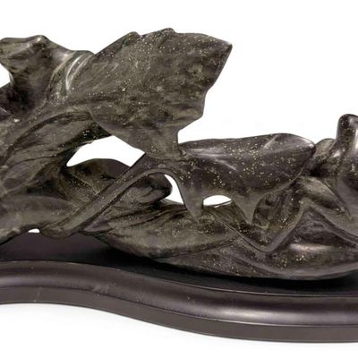 Chinese Hardstone Frog Carving