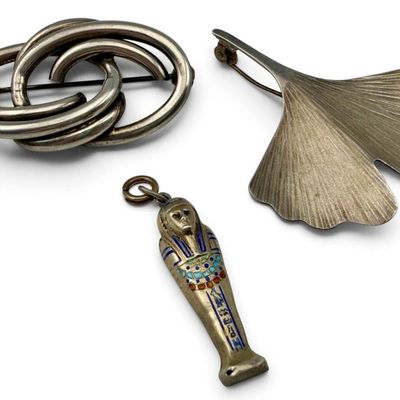 Grouping of Vintage Silver Jewelry