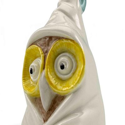 Royal Worcester Figural Owl Candle Snuffer