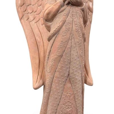 Large Terracotta Angel Sculpture