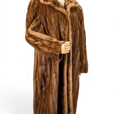 Mid Century Mink Fur Coat, L. Beckman, Los Angeles