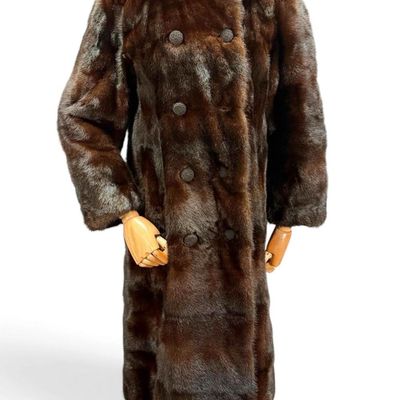 Vintage Joseph Magnin Mink Fur Coat, Ca. 1960's