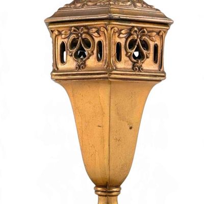 Gilt Bronze Pierced Table Lamp, Early 20th C.