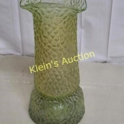 Sale Photo Thumbnail #18: yellow martele glass vase wilhelm kralik sohn glow