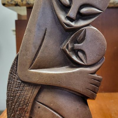 Sale Photo Thumbnail #15: hand carved shona stone sculpture mother & child