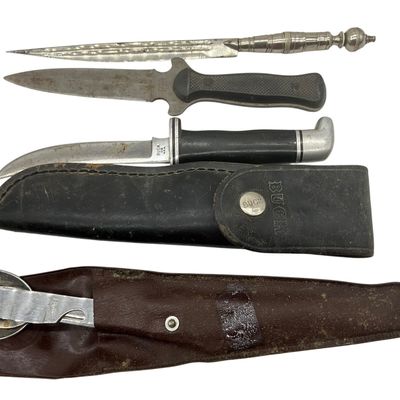 Sale Photo Thumbnail #12: Lot Of 4 Used Knives. Selling as is. See photos.