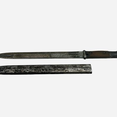 Sale Photo Thumbnail #110: German BAYARD Wartime Bayonet With Metal Scabbard