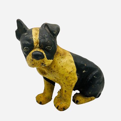 Sale Photo Thumbnail #155: 1930's Cast Iron Boston Terrier Door Stop