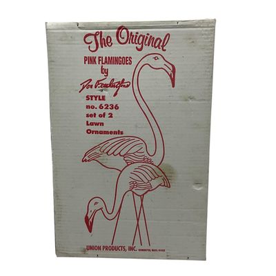 Sale Photo Thumbnail #167: Union Products Don Featherstone Pink Flamingo Pair NEW