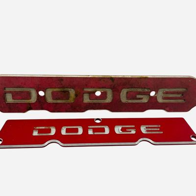 Sale Photo Thumbnail #99: Two Vintage Metal Dodge Emblems
