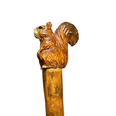 Sale Photo Thumbnail #39: Carved Beaver Top Walking Stick