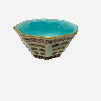 Sale Photo Thumbnail #56: Porcelain Chinese Hexagonal Bowl Unknown Dynasty