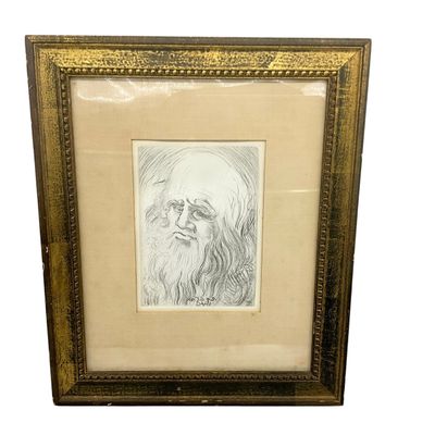 Sale Photo Thumbnail #31: Salvador Dali LEONARDO DA VINCI Etching “Immortals Of Art” w/ COA
