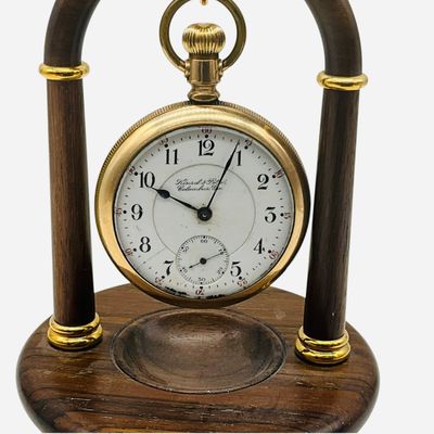 Sale Photo Thumbnail #118: Antique Kinsel & Petri Columbus Ga Hamilton 21 Jewel Pocket Watch 1902