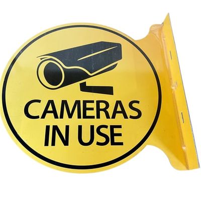Sale Photo Thumbnail #95: Metal Cameras in Use Flange Sign