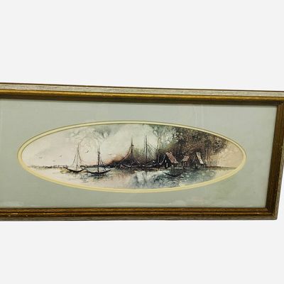 Sale Photo Thumbnail #87: Jan Dorer Mid Century Artist Signed Numbered Framed/Matted Artwork