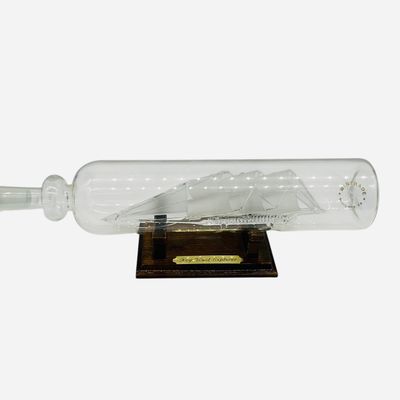 Sale Photo Thumbnail #230: Hand Blown Glass Ship in Bottle w/ Stand