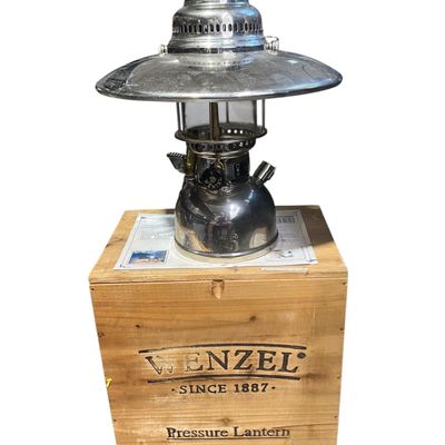 Sale Photo Thumbnail #224: Wenzel Pressure Lantern in Original Wood Box
